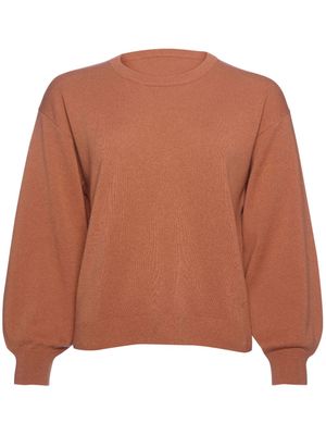 ERES Famous logo-embroidered jumper - Brown