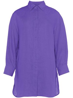 ERES Mignonette longline linen shirt - Purple