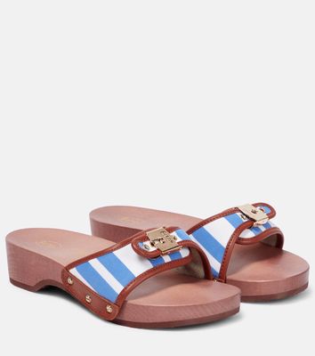 Eres Pescura leather-trimmed sandals