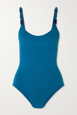 Eres - Plexi Ecaille Swimsuit - Blue