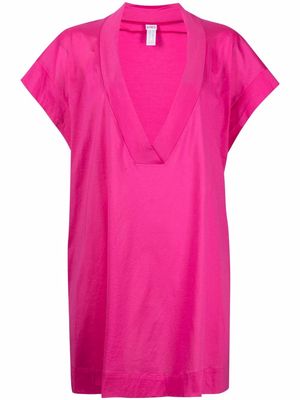 ERES Reneé V-neck cotton mini dress - Pink