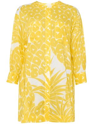 ERES Ricardo pineapple-print minidress - Yellow