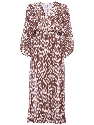 ERES Sky silk beach dress - Brown