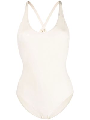 ERES Solaire crossover strap-detail swimsuit - Neutrals
