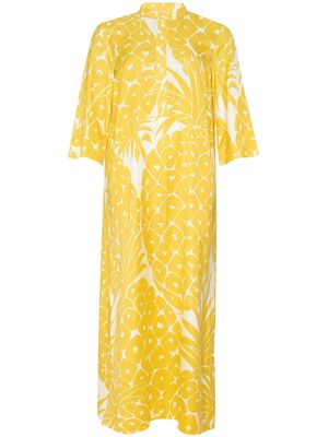 ERES Sucree pineapple-print maxi dress - Yellow