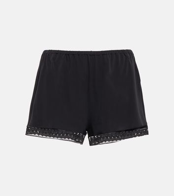 Eres Sylvie lace-trimmed shorts