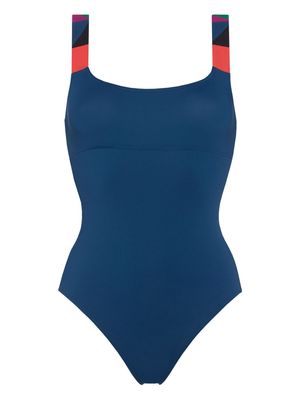 ERES Tempo geometric-print swimsuit - Blue