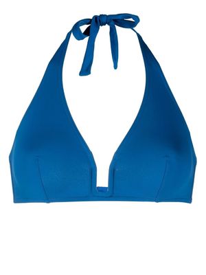 ERES Uni halterneck bikini top - Blue