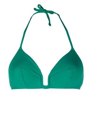 ERES Utopie halterneck bikini top - Green