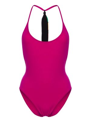 ERES Virtuosa patchwork-strap swimsuit - Pink