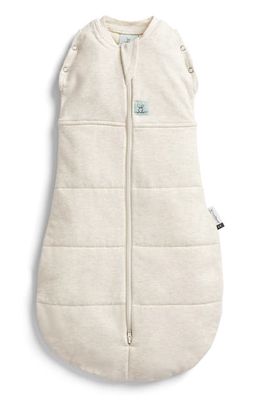 ergoPouch 2.5 TOG Cocoon Stretch Organic Cotton Convertible Swaddle Bag in Oatmeal Marle