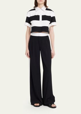 Eric Mid-Rise Pants With Tux Stripes
