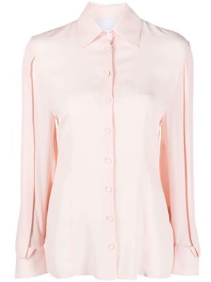 Erika Cavallini button-down long-sleeved shirt - Pink