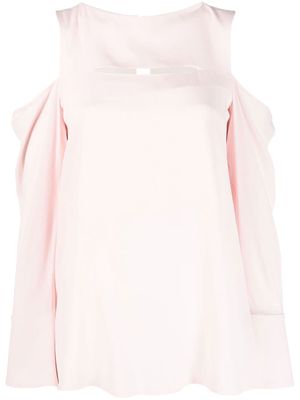 Erika Cavallini cold-shoulder blouse - Pink