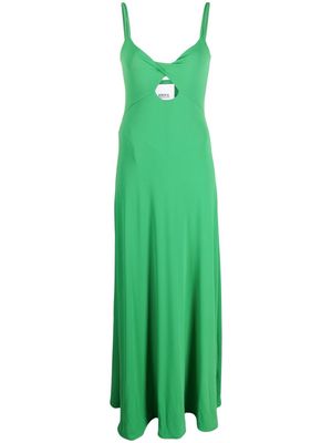 Erika Cavallini double-strap long dress - Green