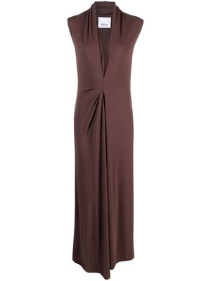 Erika Cavallini Elena V-neck dress - Brown