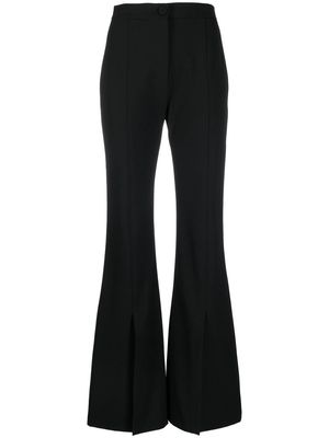Erika Cavallini high-waist flared trousers - Black