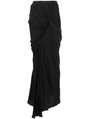 Erika Cavallini high-waisted ruched skirt - Black