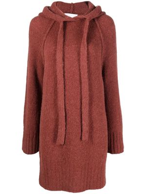 Erika Cavallini hooded pullover jumper - Red