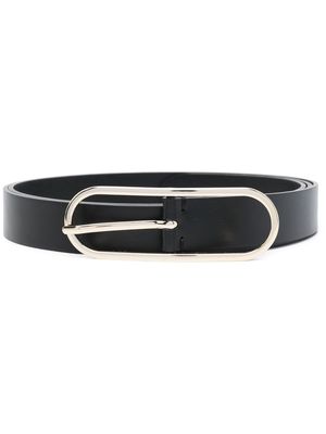 Erika Cavallini leather buckle-fastening belt - Black