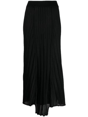 Erika Cavallini long knit skirt - Black