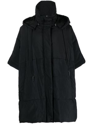 Erika Cavallini padded hooded coat - Black