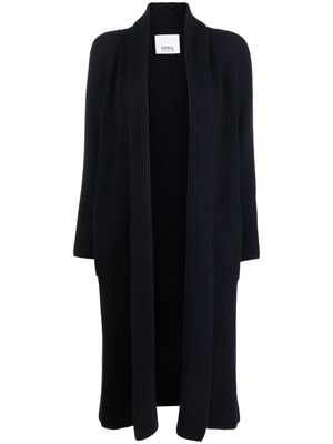 Erika Cavallini ribbed wool-blend cardi-coat - Blue