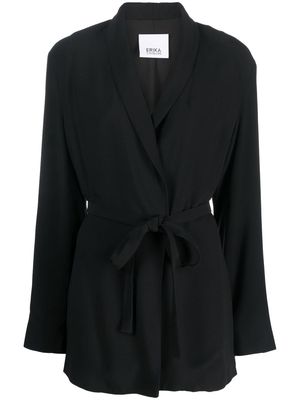 Erika Cavallini Rossella tied-waist blazer - Black