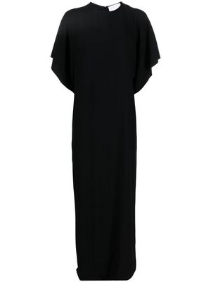 Erika Cavallini short-sleeve draped T-shirt dress - Black