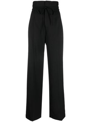 Erika Cavallini straight-leg tailored trousers - Black