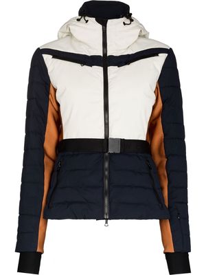 Erin Snow Kat panelled padded ski jacket - White