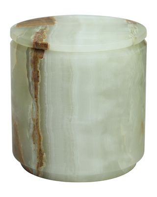 Eris Collection Light Green Onyx Canister