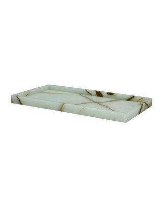 Eris Collection Light Green Onyx Large Vanity Tray