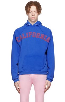 ERL Blue Cotton Hoodie