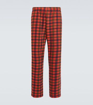 ERL Checked cotton straight pants