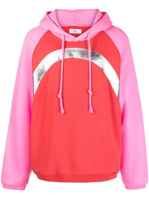 ERL colour-block cotton hoodie - Pink