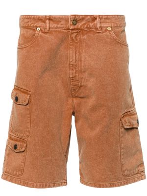 ERL denim cargo shorts - Brown