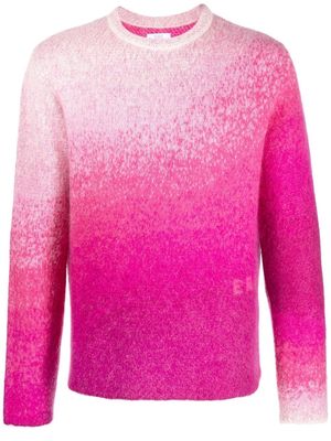 ERL gradient-effect crew neck jumper - Pink