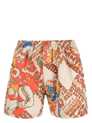 ERL graphic-print cotton boxers - Neutrals