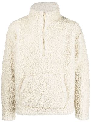 ERL half-zip fleece jumper - Neutrals