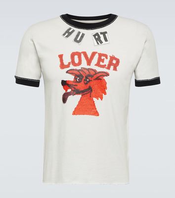 ERL Hurt Lover cotton and linen T-shirt