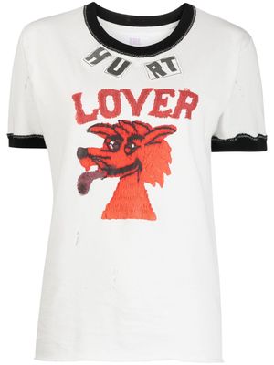 ERL Hurt Lover graphic-print T-shirt - Grey