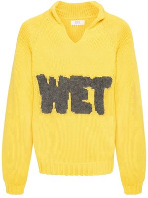 ERL intarsia-knit jumper - Yellow