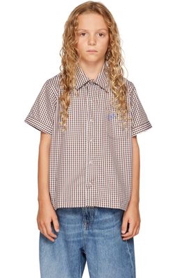 ERL Kids Brown Gingham Shirt