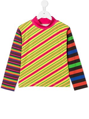 ERL KIDS colour-block roll neck top - Multicolour