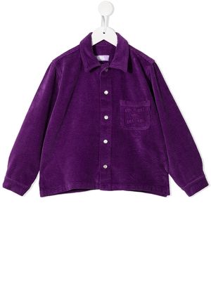 ERL KIDS corduroy long-sleeve shirt - Purple
