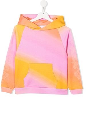 ERL KIDS gradient-colour hoodie - Orange