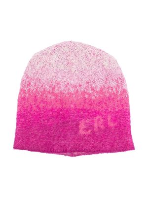 ERL KIDS gradient-effect knit beanie - Pink