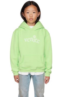 ERL Kids Green Venice Hoodie