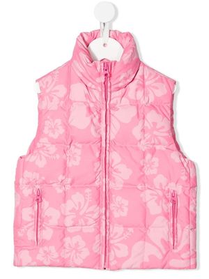 ERL KIDS Hibiscus-print vest - Pink